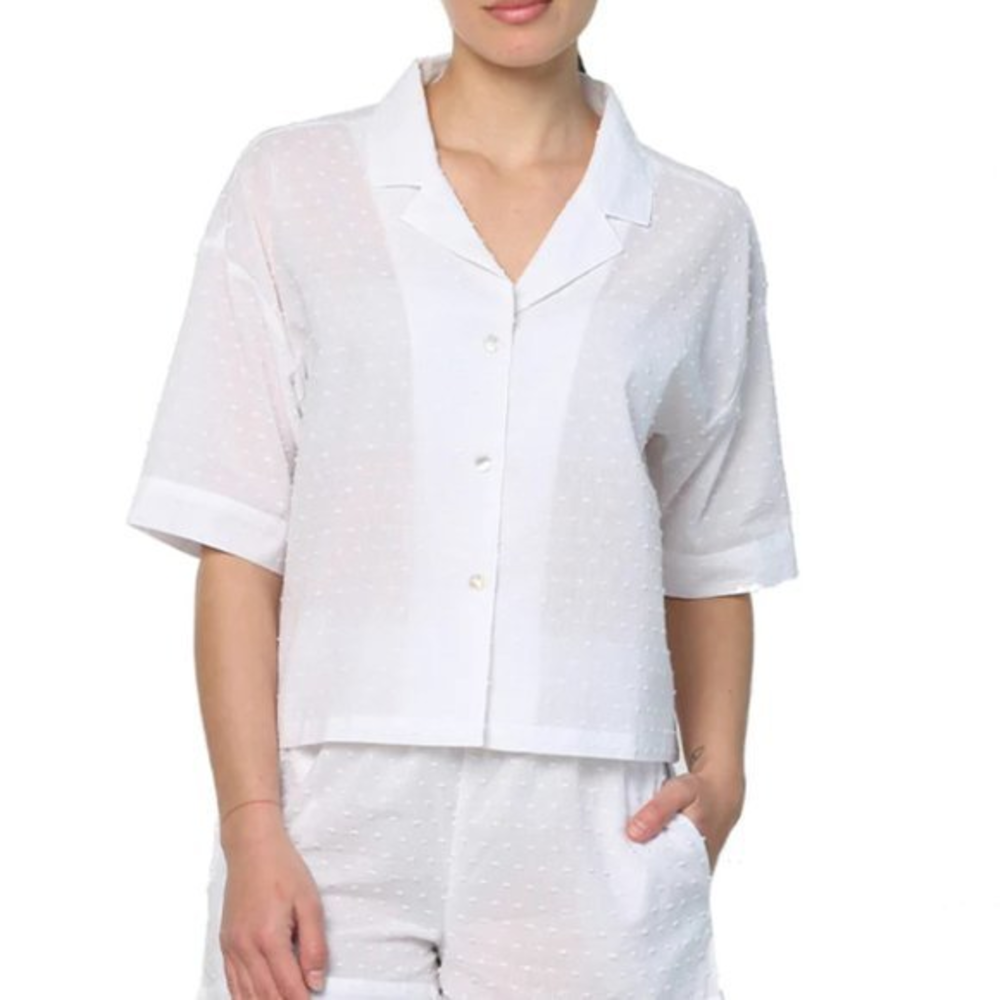 NWOT PAPINELLE Swiss‎ Dot Boxer PJ In White (XS)